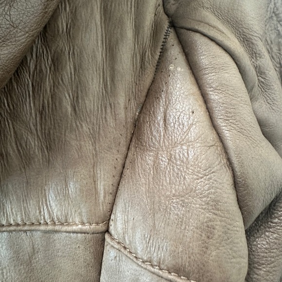 Vintage Womens L Brown 100% Curly‎ Sheepskin Shearling Hooded Penny Lane Coat - Picture 6 of 9